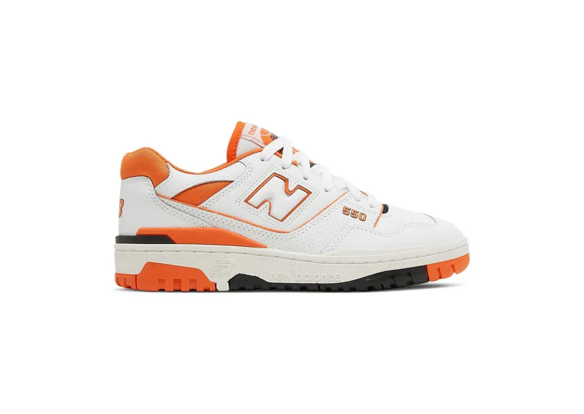Кроссовки New Balance  550 'Varsity Orange' (Белые) Унисекс