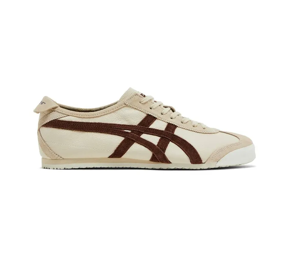Низкие кроссовки Onitsuka Tiger Mexico 66 Vintage 'Cream Burgundy' (Кремовые) Унисекс