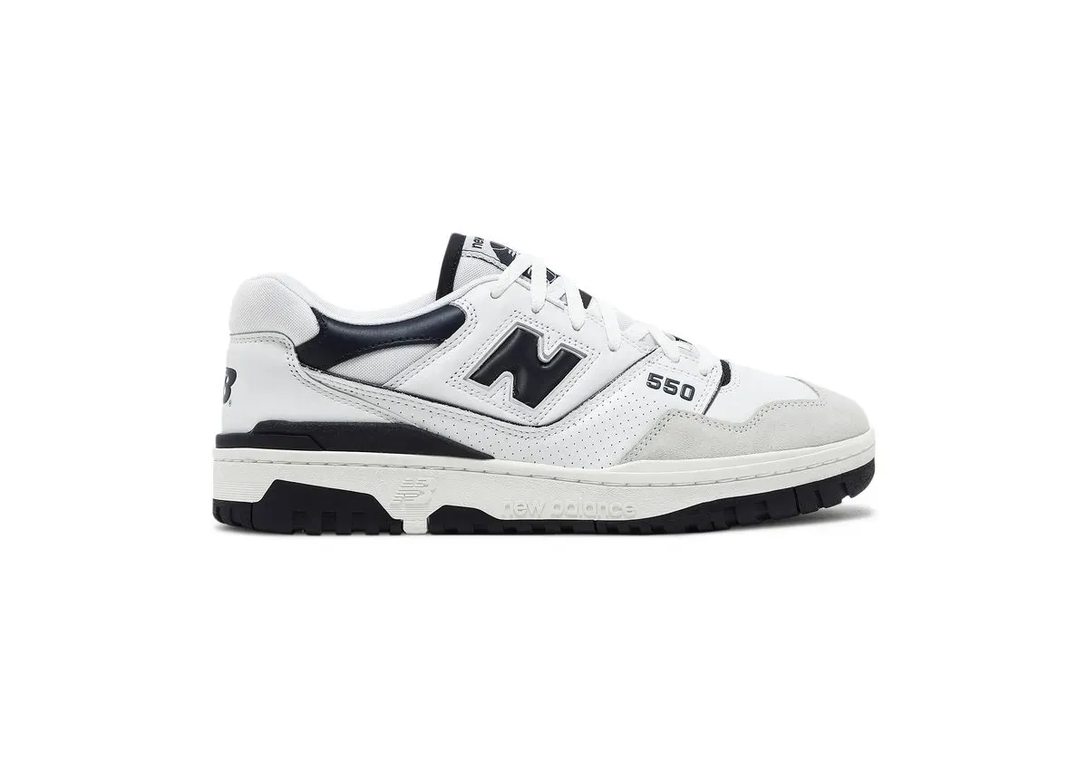 Кроссовки New Balance 550 'White Navy' (Белые) Унисекс