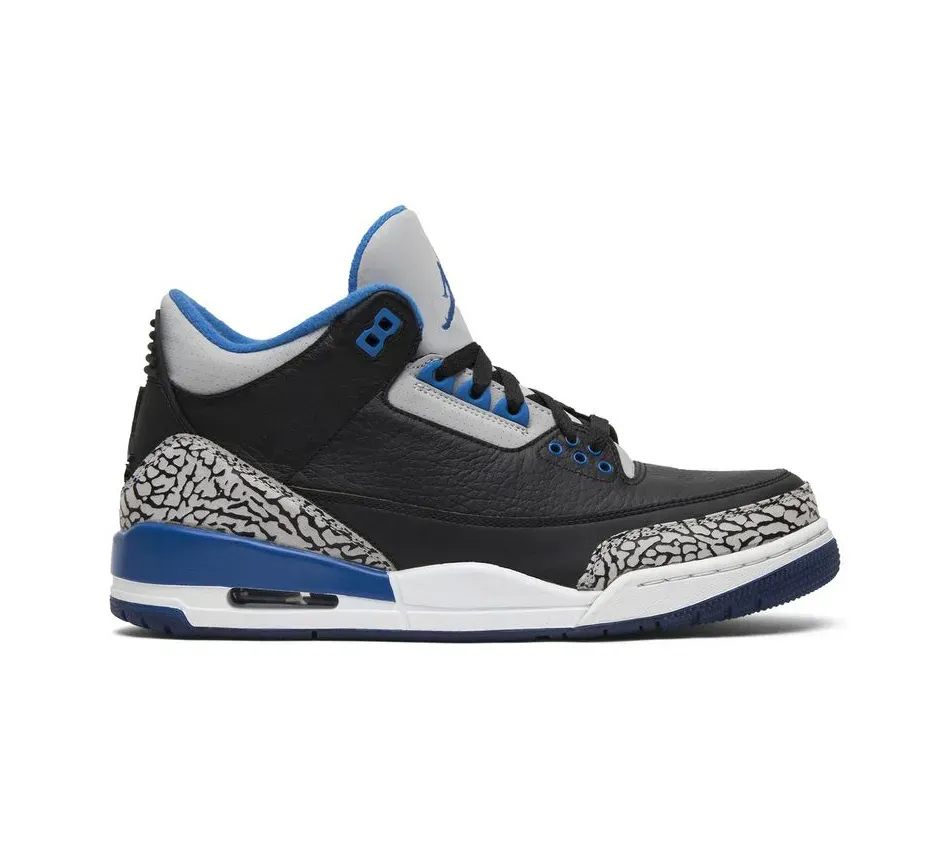 Высокие кроссовки Air Jordan Air Jordan 3 Sport Blue (Чёрный) Унисекс