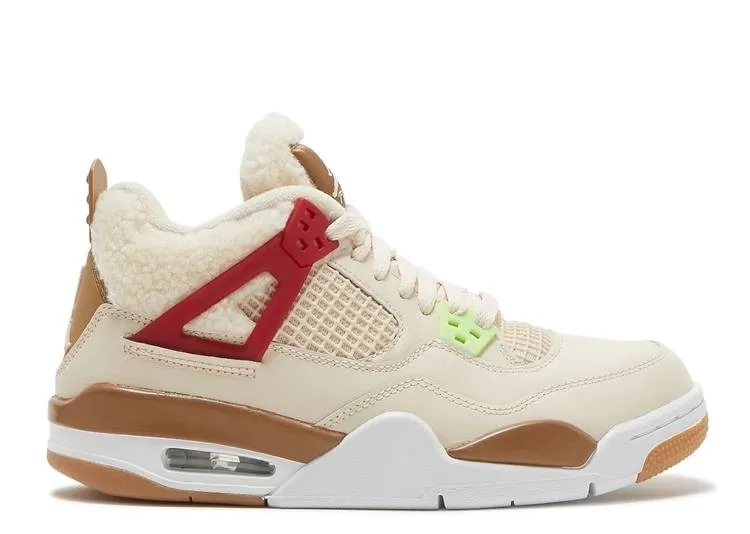 Высокие кроссовки Air Jordan 4 GS Wild Things (Бежевый) Унисекс