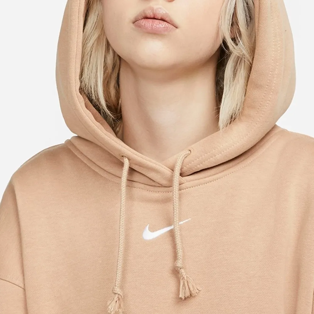 Essential Fleece Hoodie Oversize Beige фото