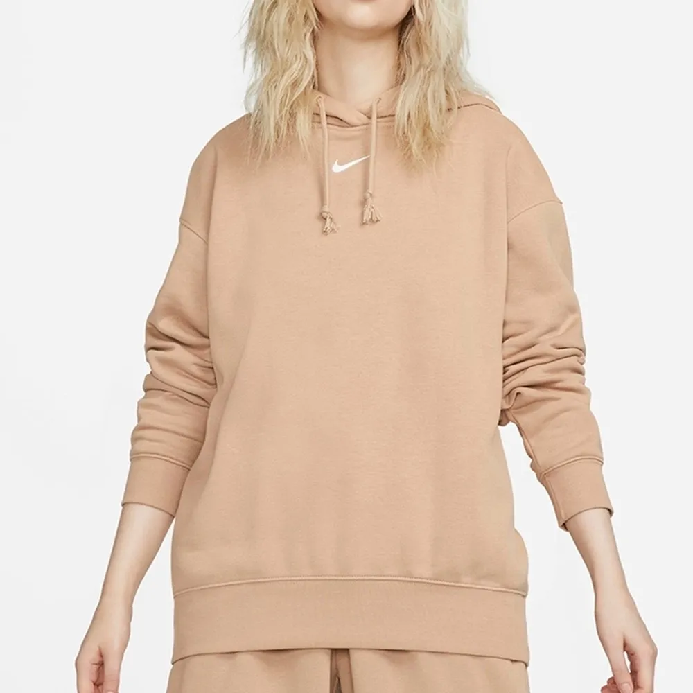 Essential Fleece Hoodie Oversize Beige фото