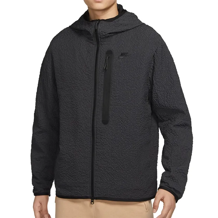 Zip Tech Fleece Hoodie Black