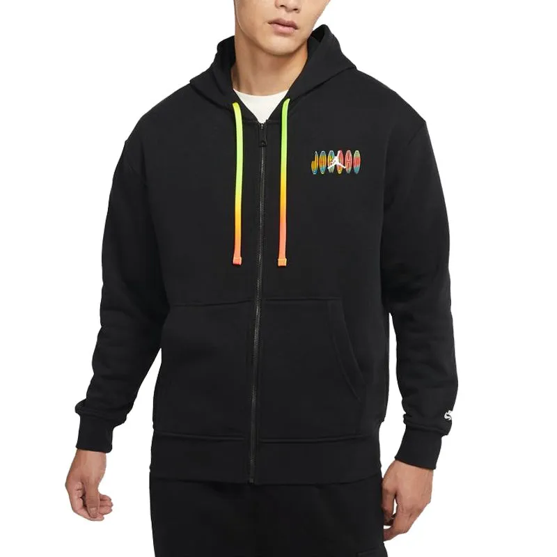Zip Kangaroo Hoodie Black