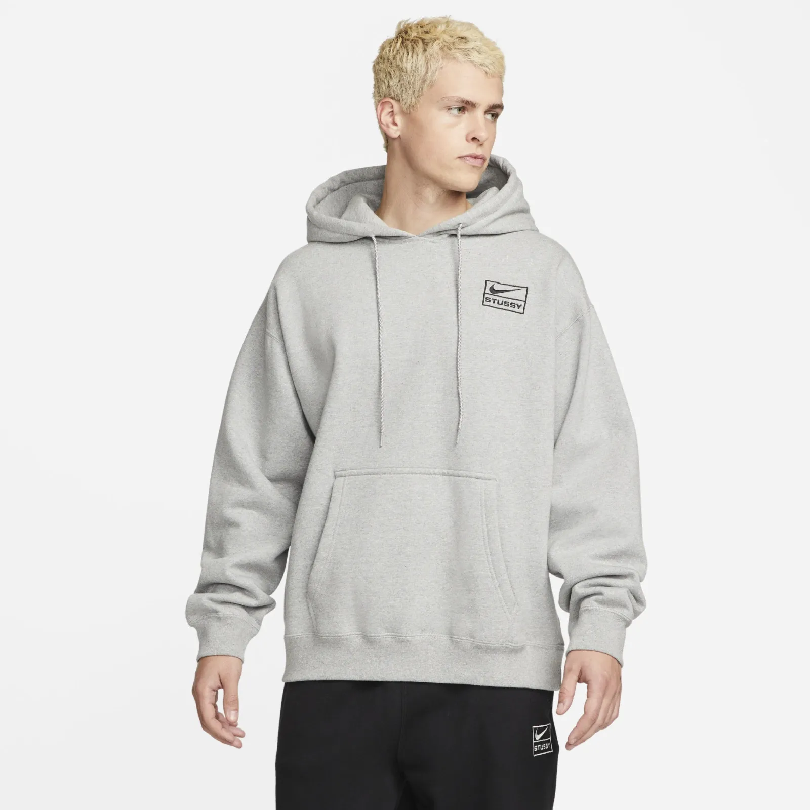 x Stussy Oversize Hoodie Grey