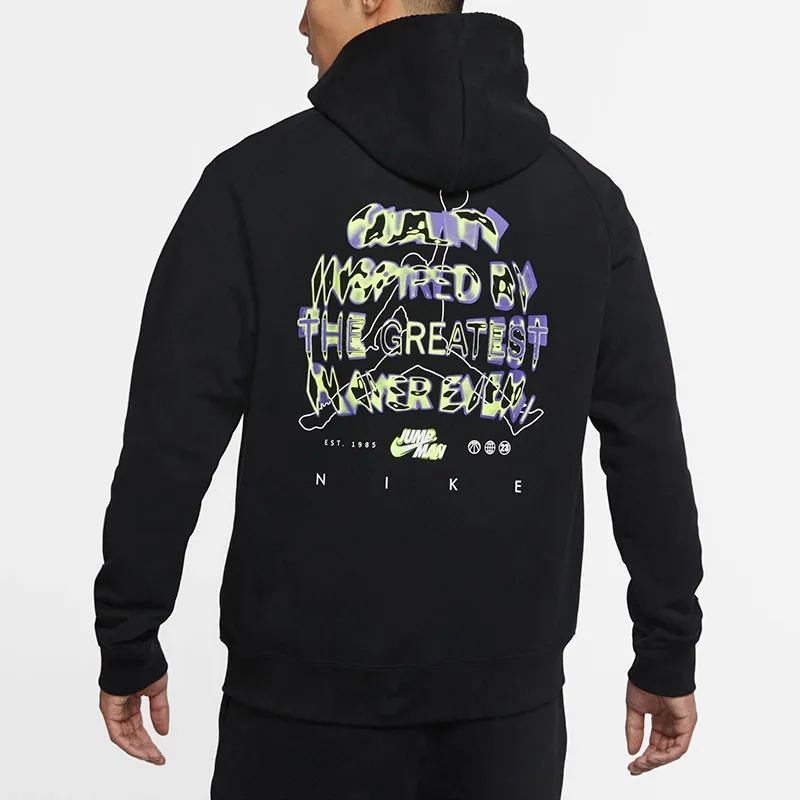 Zip Jump Man Crew Hoodie Black фото