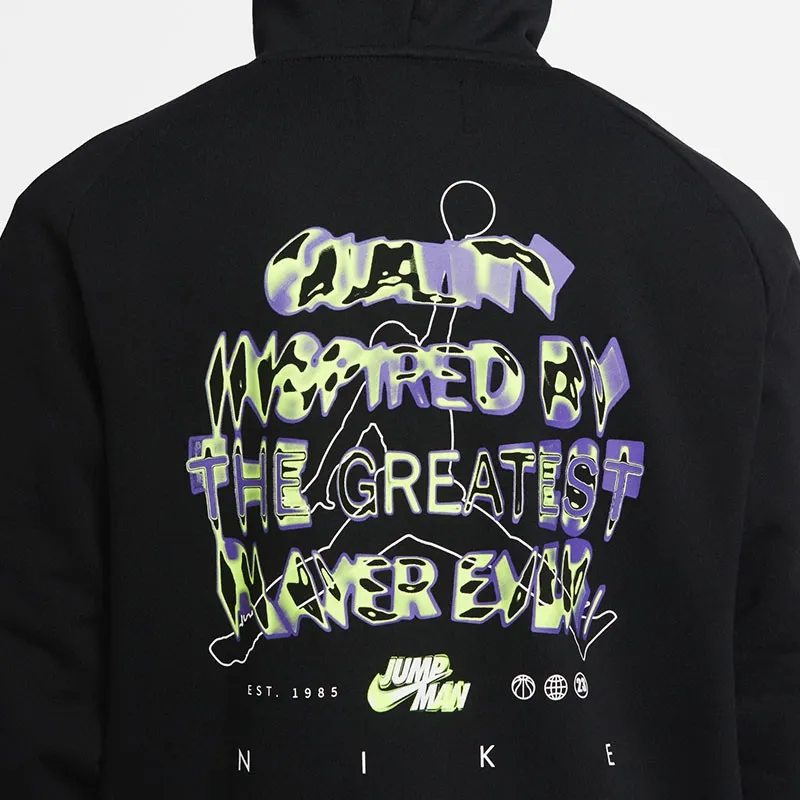 Zip Jump Man Crew Hoodie Black фото