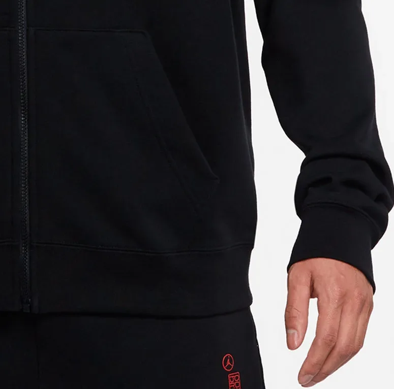 Zip Jump Man Crew Hoodie Black фото