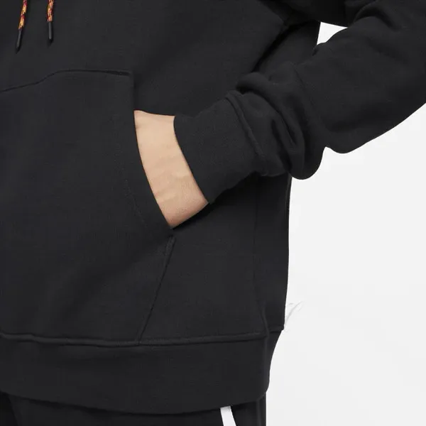 Casual Drawstring Hoodie Black фото