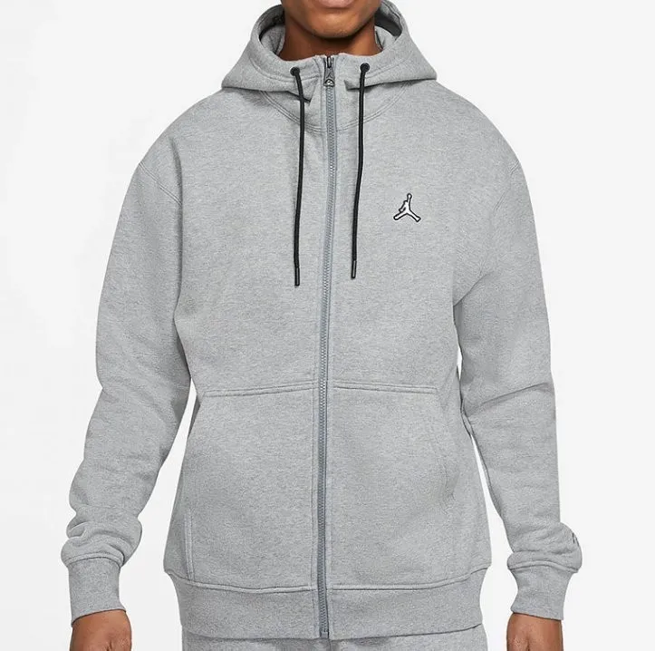 Casual Fleece Lined Stay Warm Hooded Jacket Grey