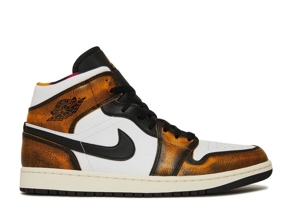 Высокие кроссовки Air Jordan Air Jordan 1 Mid Wear-Away-Taxi (Коричневый) Унисекс