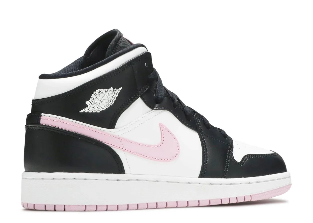 Air Jordan 1 Mid GS White Light Arctic Pink фото