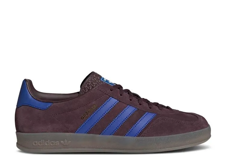 Кеды Adidas Gazelle Indoor Maroon Lucid Blue (Фиолетовый) Мужской