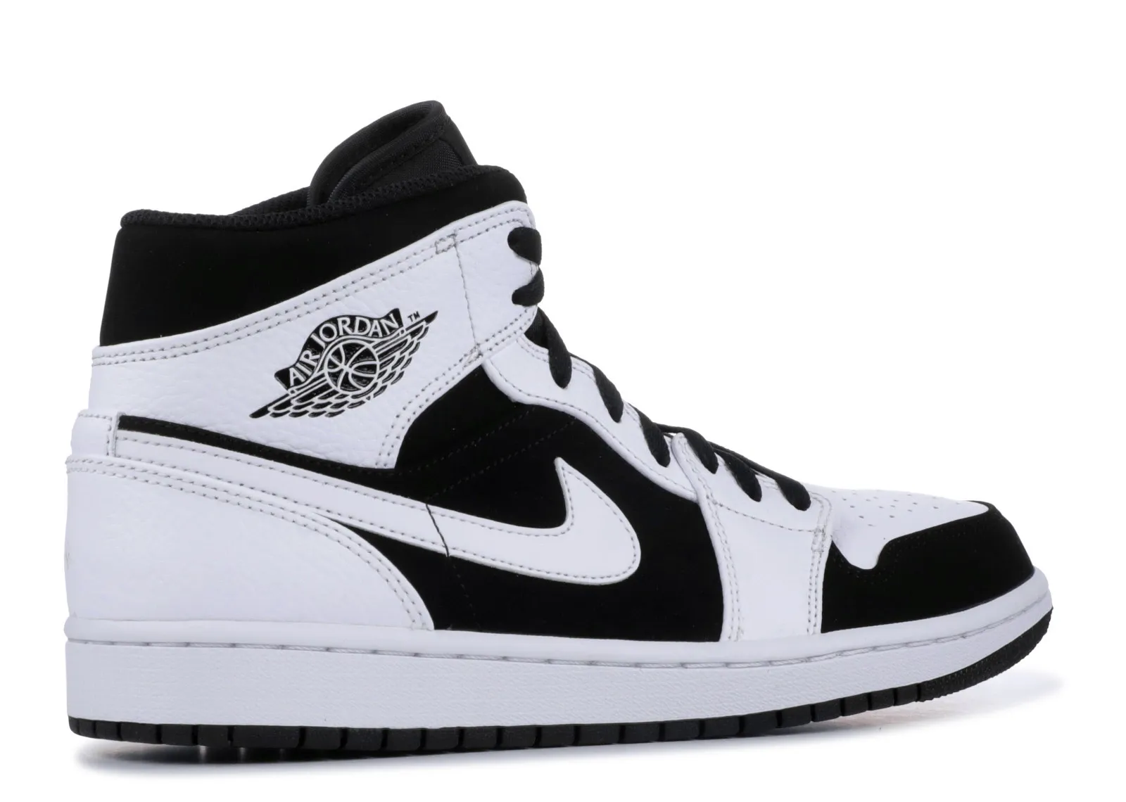 Air Jordan 1 Mid 1 Mid White Black фото