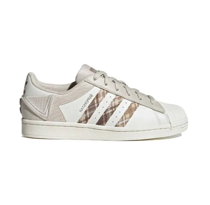 Низкие кроссовки Adidas Superstar White Brown (Коричневый) Унисекс