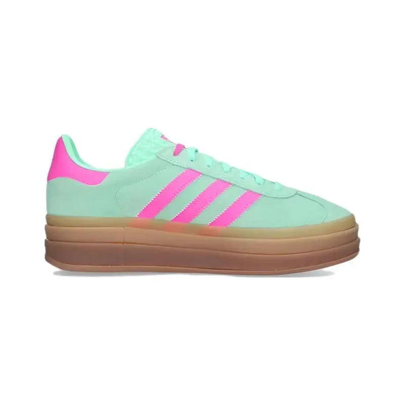 Кроссовки Adidas Gazelle Bold Pulse Mint Screaming Pink (Розовый) Женские