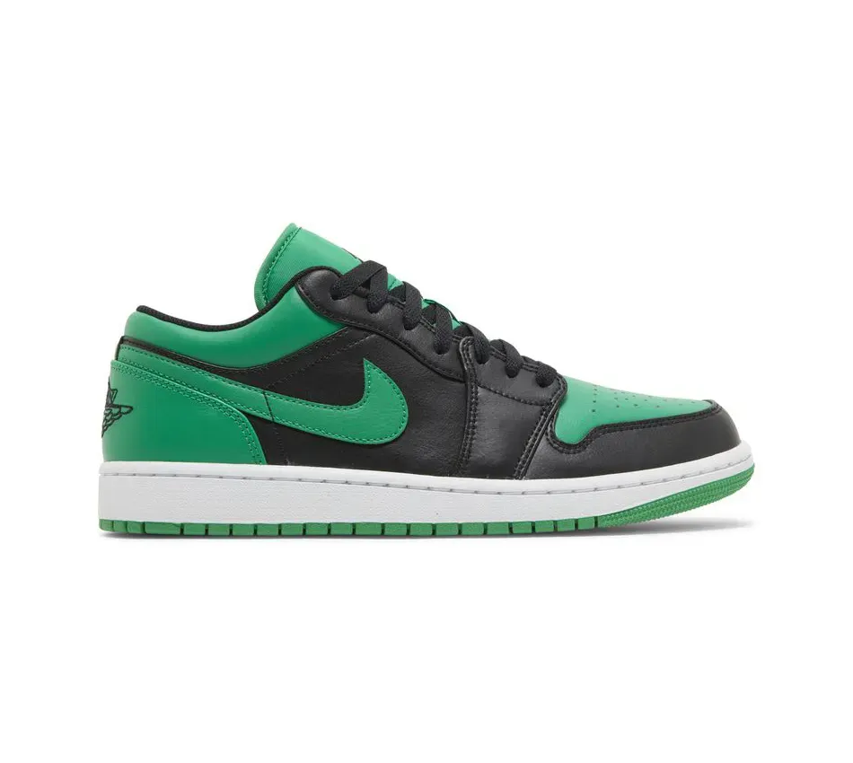 Низкие кроссовки Air Jordan Air Jordan 1 Low Black Lucky Green (Зелёный) Унисекс