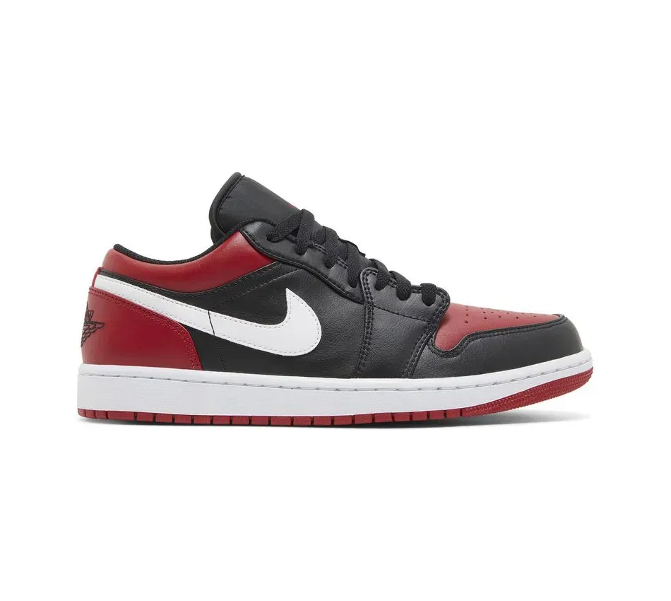 Низкие кроссовки Air Jordan Air Jordan 1 Low Alternate Bred Black Red (Чёрный) Унисекс