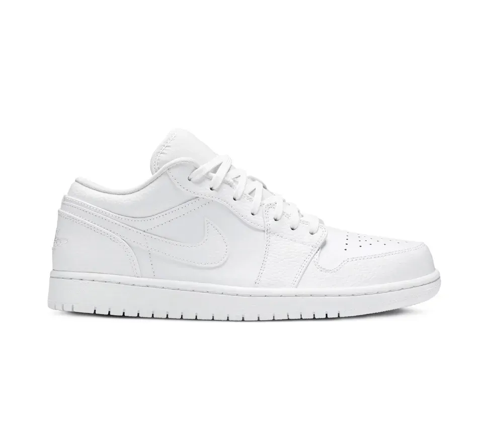 Низкие кроссовки Air Jordan 1 Retro Low Pure Platinum (Белый) Унисекс