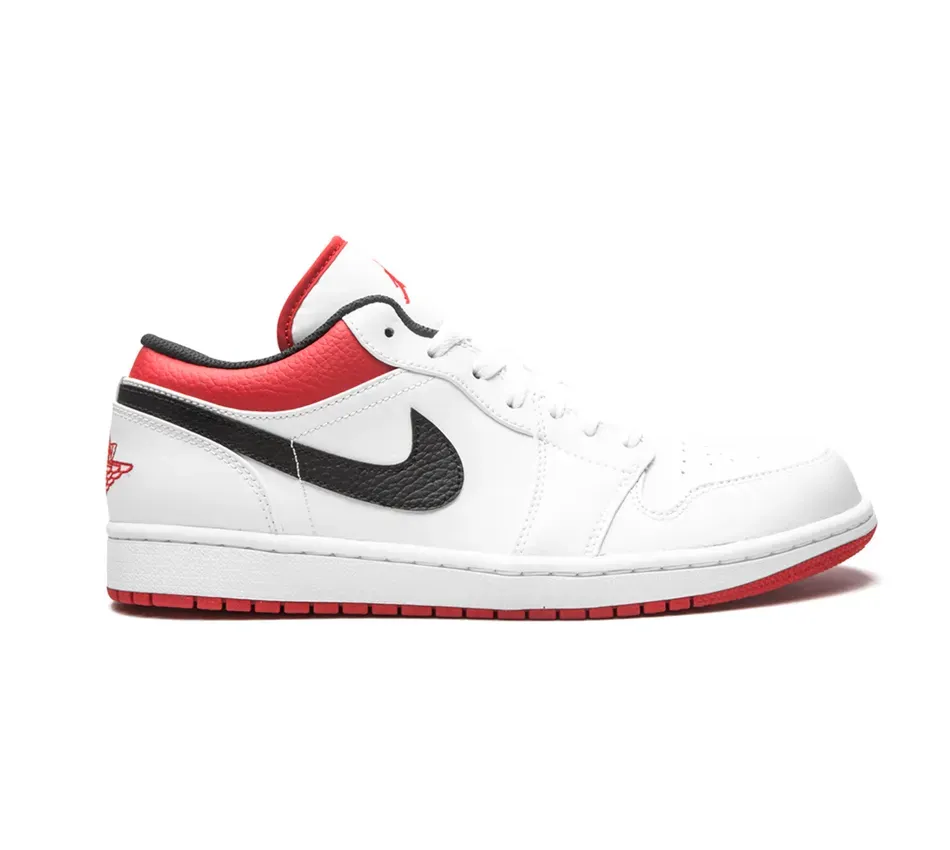 Низкие кроссовки Air Jordan Air Jordan 1 Low White Univeristy Red (Белый) Унисекс
