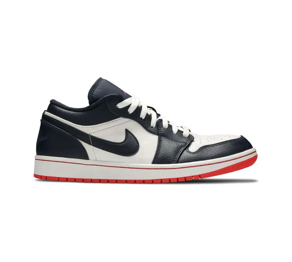 Низкие кроссовки Air Jordan 1 Low Obsidian Ember Glow (Чёрный) Мужской
