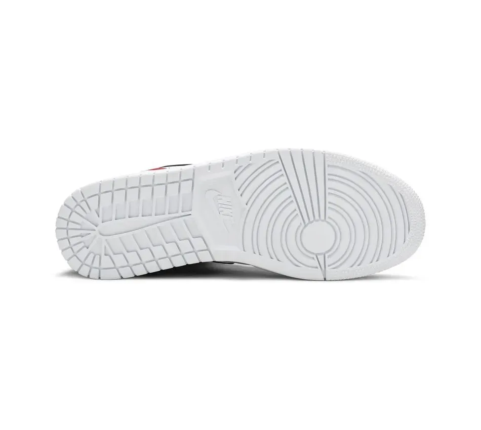 Air Jordan 1 Mid 1 Mid White Chicago фото