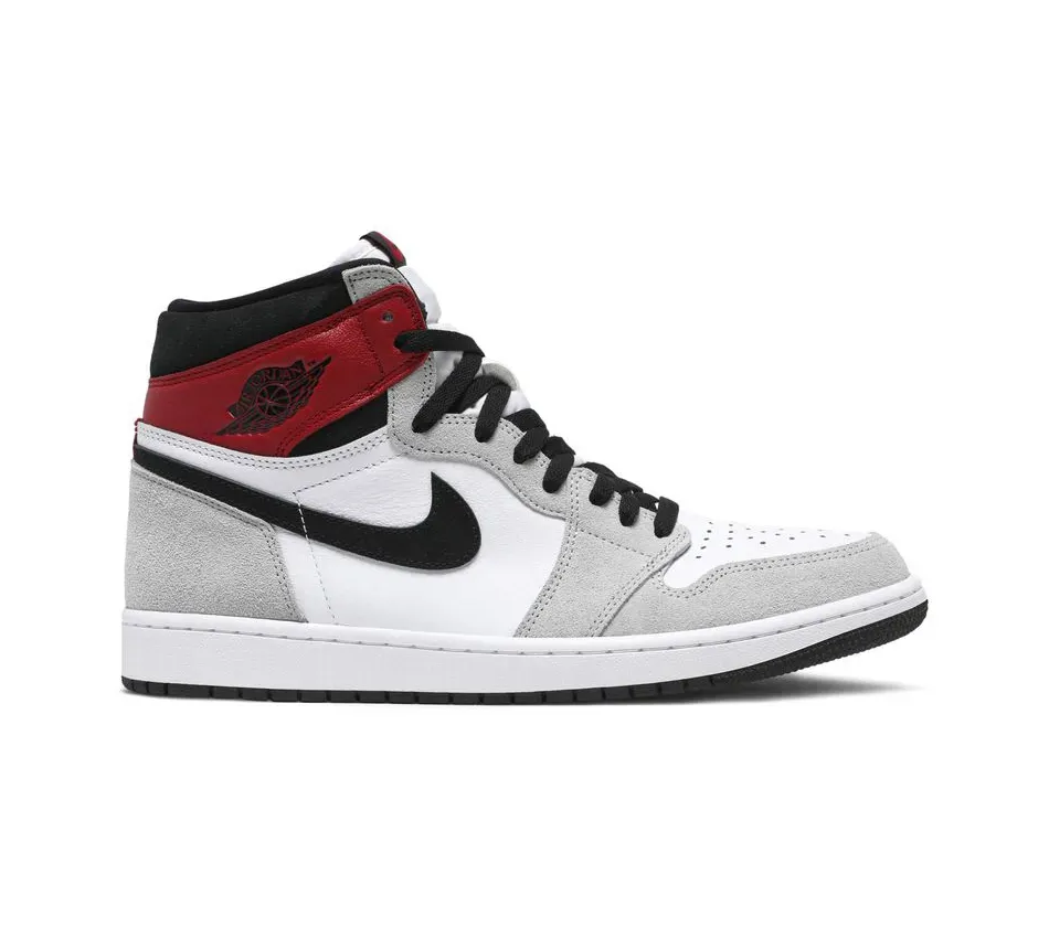 Высокие кроссовки Air Jordan 1 High Light Smoke Grey (Серый) Унисекс