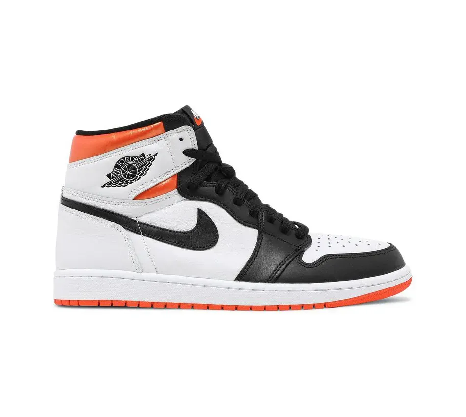 Высокие кроссовки Air Jordan 1 High OG Electro Orange (Белый) Унисекс