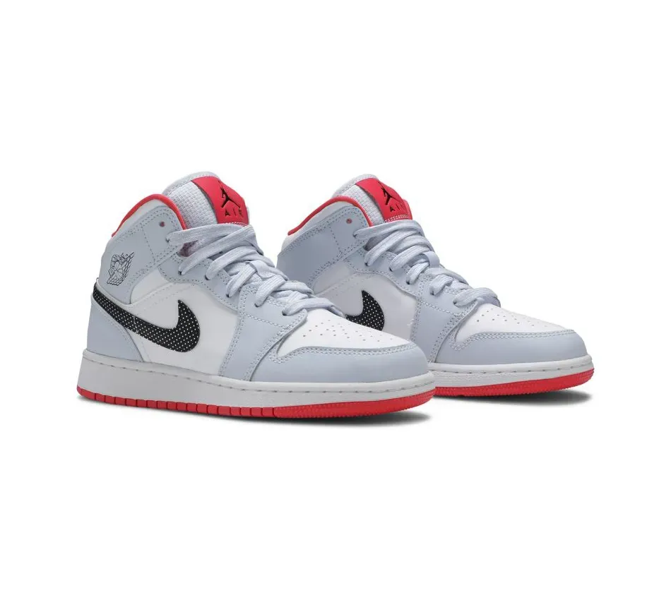 Air Jordan 1 Mid 1 Mid GS Half Blue фото