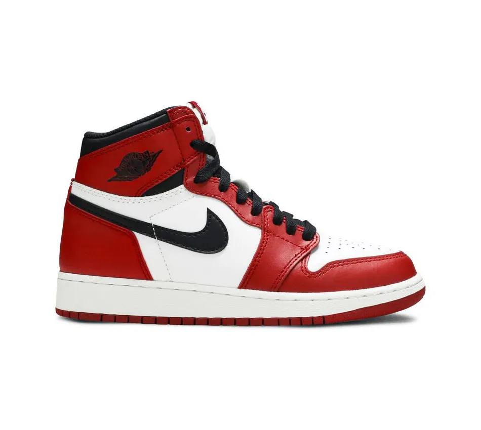 Высокие кроссовки Air Jordan Air Jordan 1 High OG GS Chicago 2015 (Красный) Женский