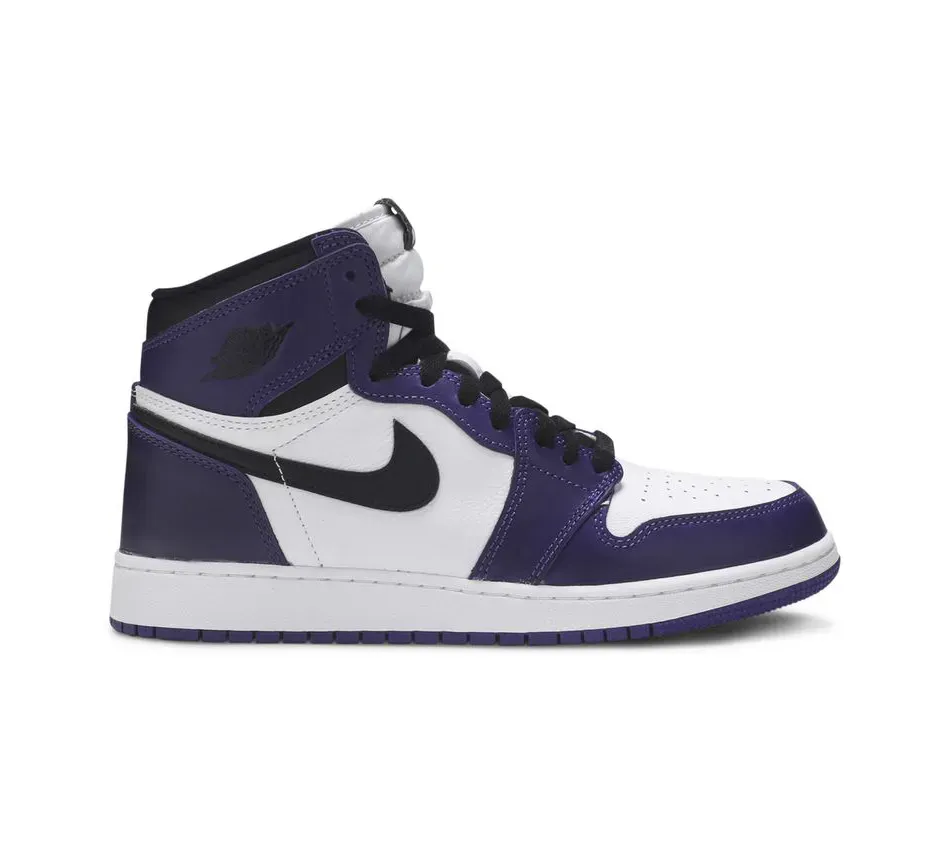 Высокие кроссовки Air Jordan 1 Retro High Court Purple White (Фиолетовый) Мужской