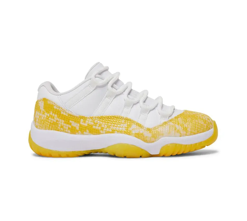 Низкие кроссовки Air Jordan Air Jordan 11 Yellow Snakeskin (Желтый) Унисекс