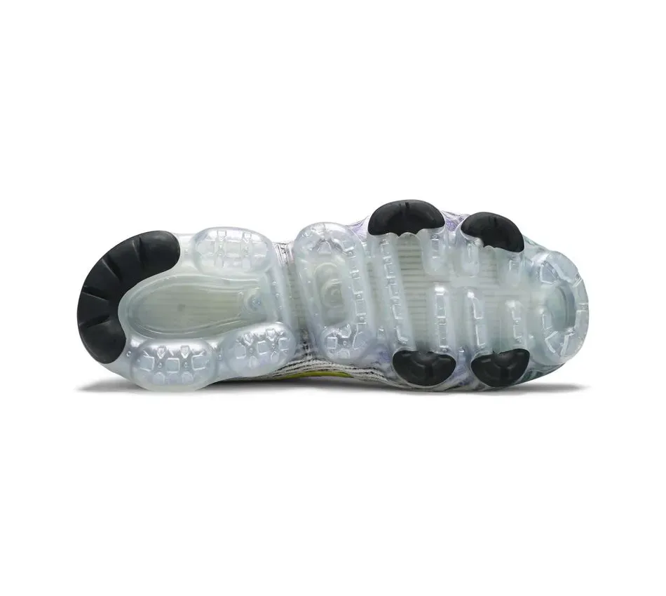 Air Vapor Max Flyknit 3 White Dynamic Yellow фото