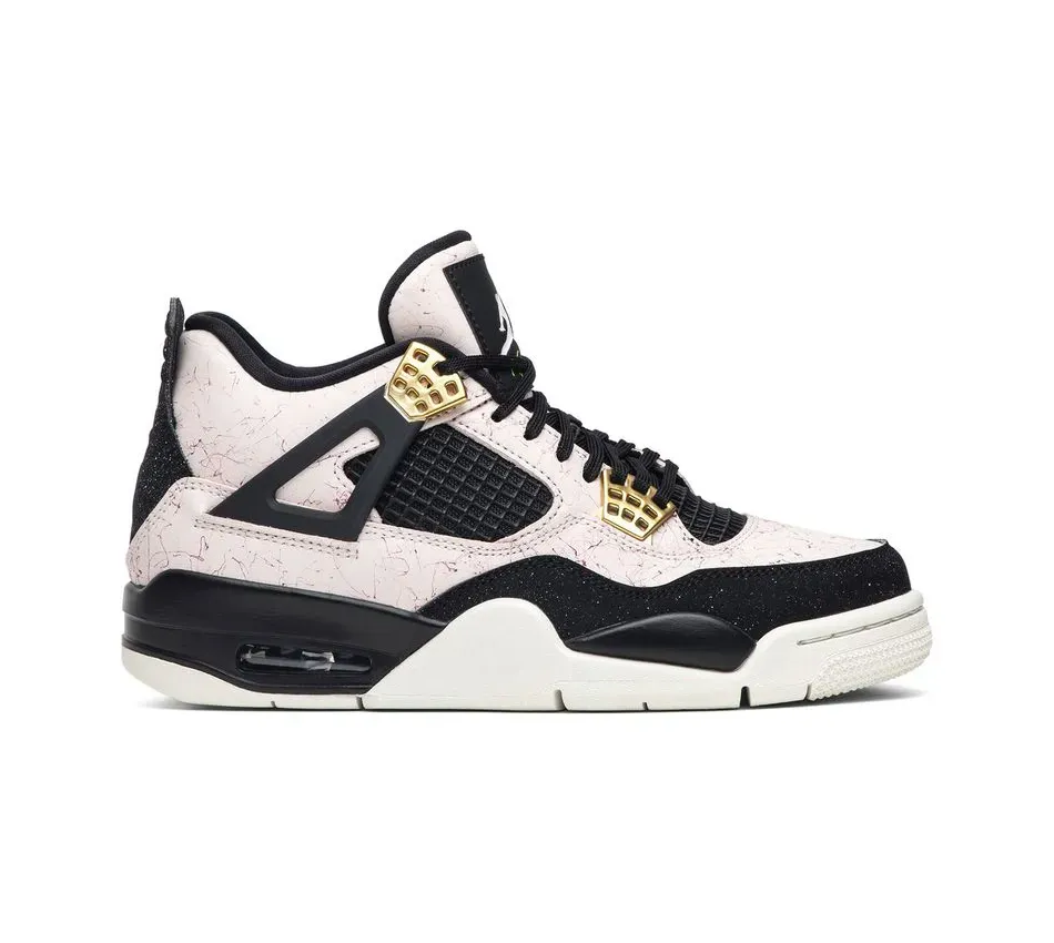 Высокие кроссовки Air Jordan 4 WMNS Splatter Pack Siltstone Red (Розовый) Женский