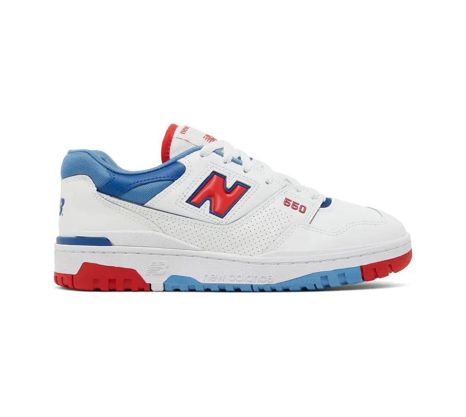 Низкие кроссовки New Balance 550 Red Atlantic Blue (Белый) Унисекс