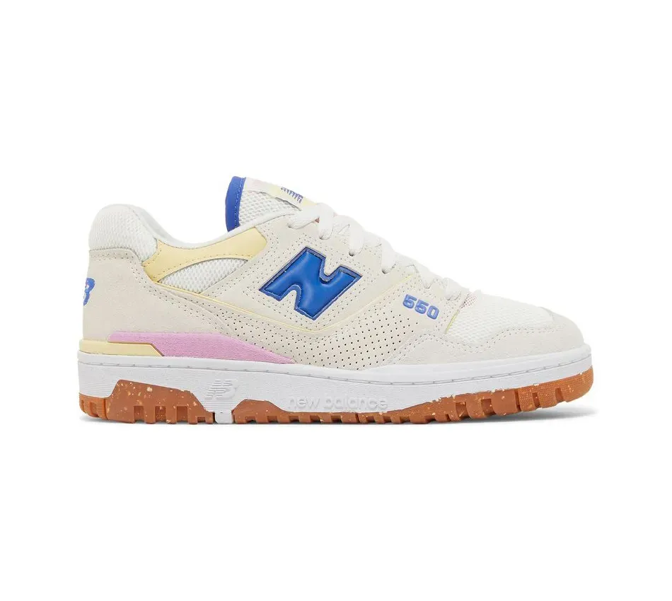Низкие кроссовки New Balance 550 Sea Salt Marine Blue (Бежевый) Женский