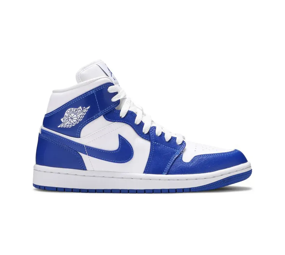 Высокие кроссовки Air Jordan Air Jordan 1 Mid Kentucky Blue (Синий) Унисекс