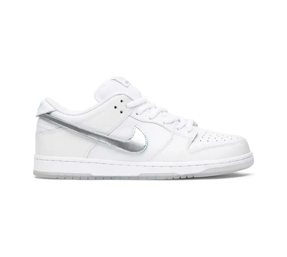 Низкие кроссовки Nike Dunk Low Pro Diamond Supply Co X SB White Diamond (Белый) Унисекс