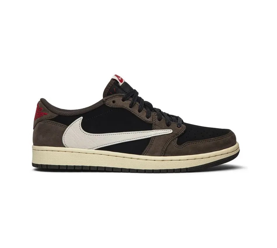 Низкие кроссовки Air Jordan 1 Low Travis Scott OG 'Dark Mocha' (2019) (Коричневый) Мужской