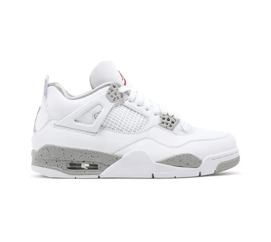 Высокие кроссовки Air Jordan 4 White Oreo (Белый) Унисекс