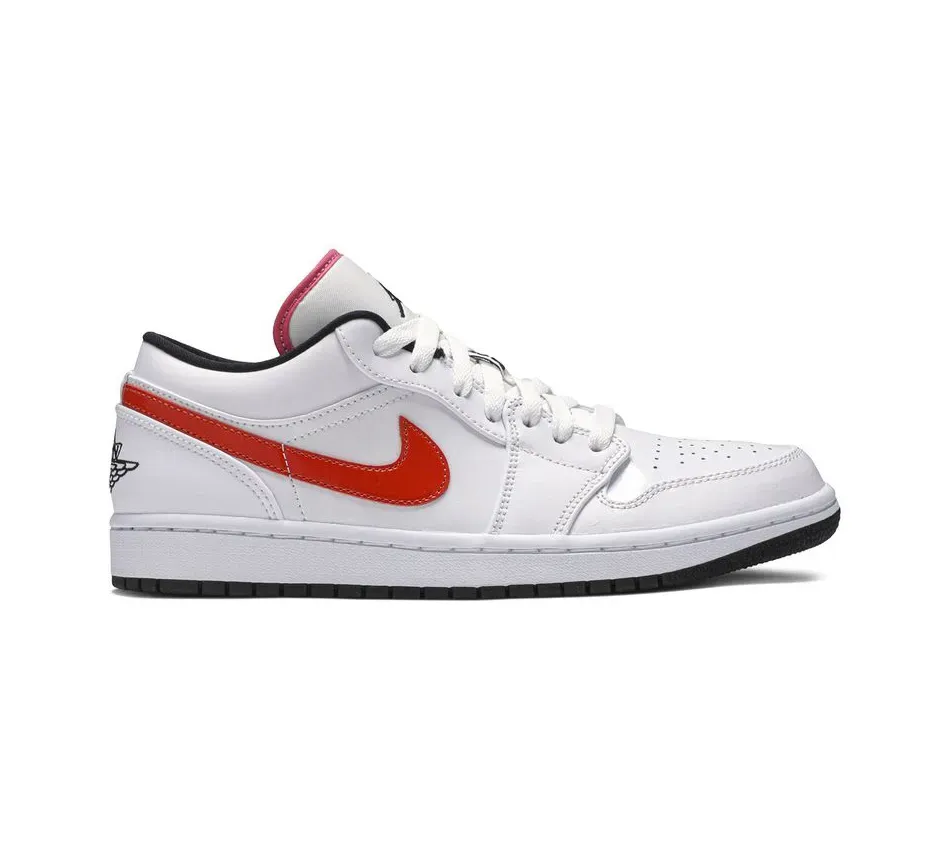 Низкие кроссовки Air Jordan 1 Low White Multi-Color (Белый) Мужской