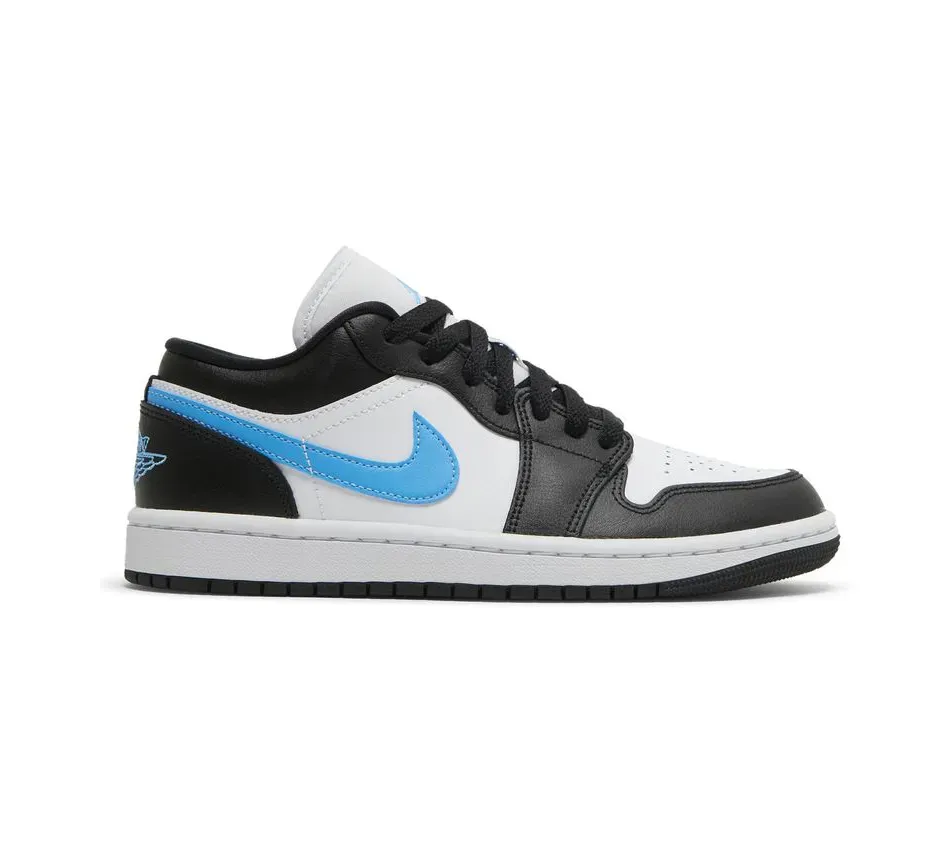 Низкие кроссовки Air Jordan 1 Low Black University Blue (Чёрный) Унисекс