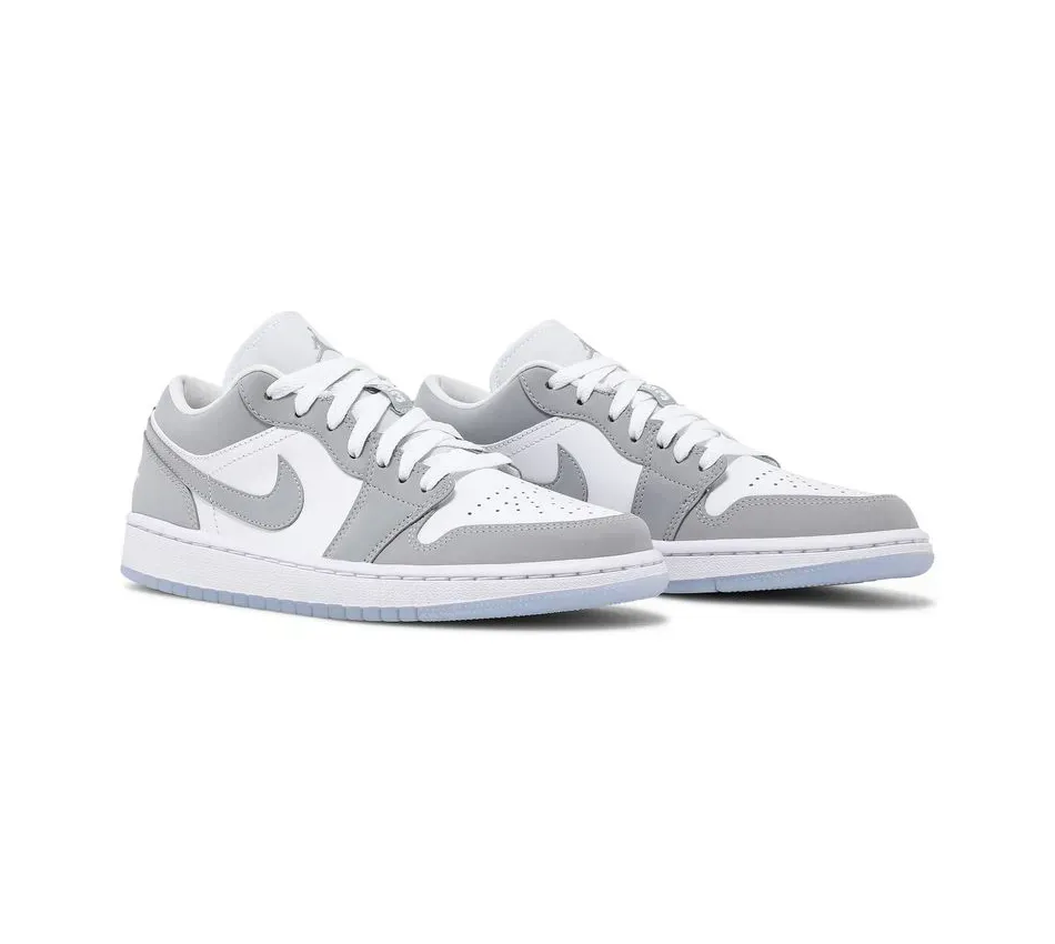 Air Jordan 1 Low Wmns White Wolf Grey фото
