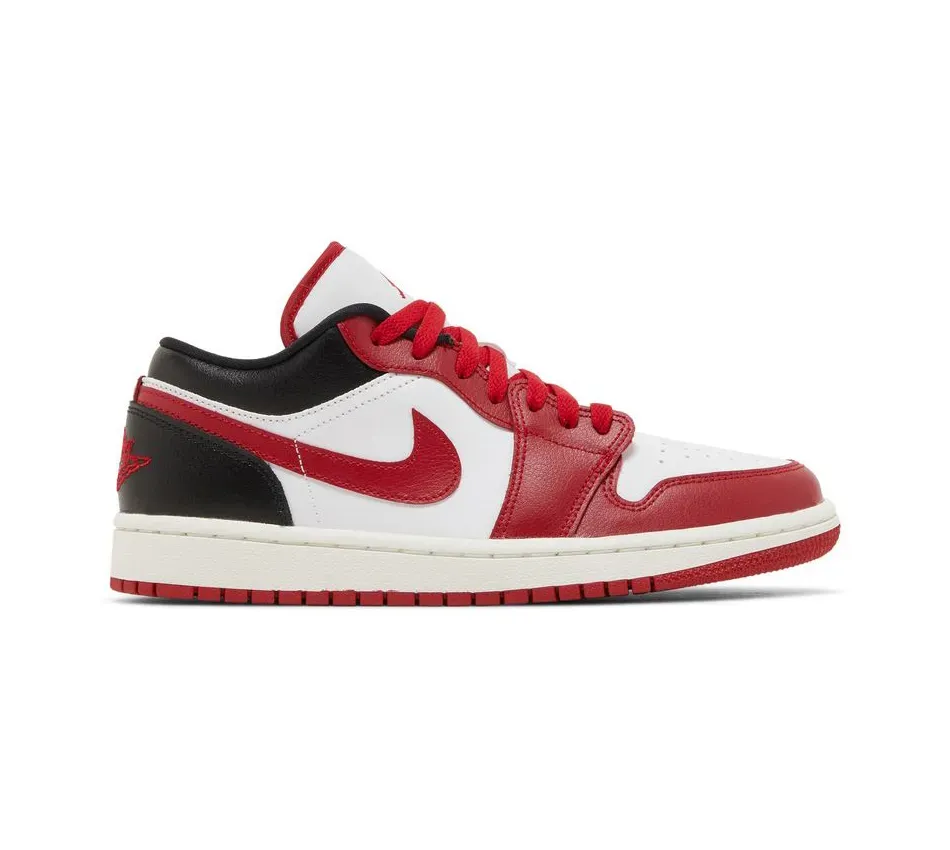 Низкие кроссовки Air Jordan Air Jordan 1 Low White Gym Red (Красный) Унисекс