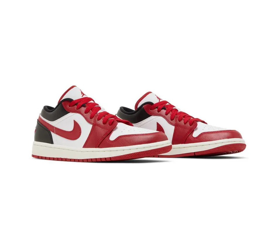 Air Jordan 1 Low White Gym Red фото