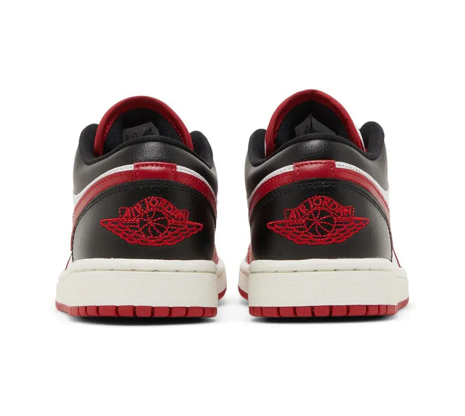 Air Jordan 1 Low White Gym Red фото