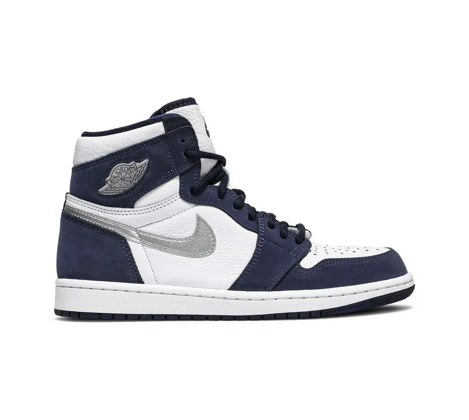 Высокие кроссовки Air Jordan 1 Retro High COJP Midnight Navy (2020) (Синий) Унисекс