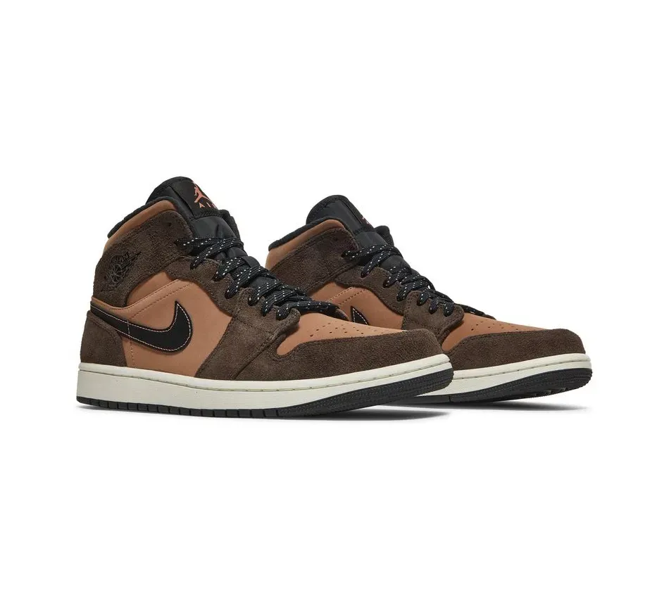 Air Jordan 1 Mid SE Dark Chocolate фото