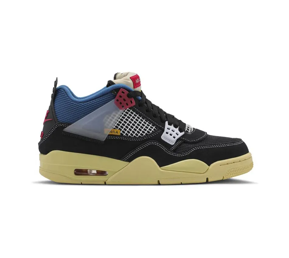 Низкие кроссовки Air Jordan 4 Union Off Noir (Разноцветный) Унисекс